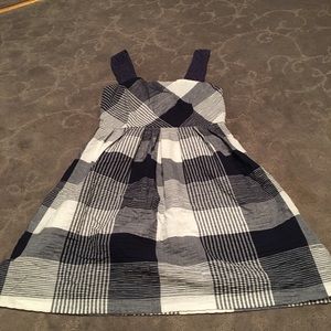 Navy Plaid Sun Dress